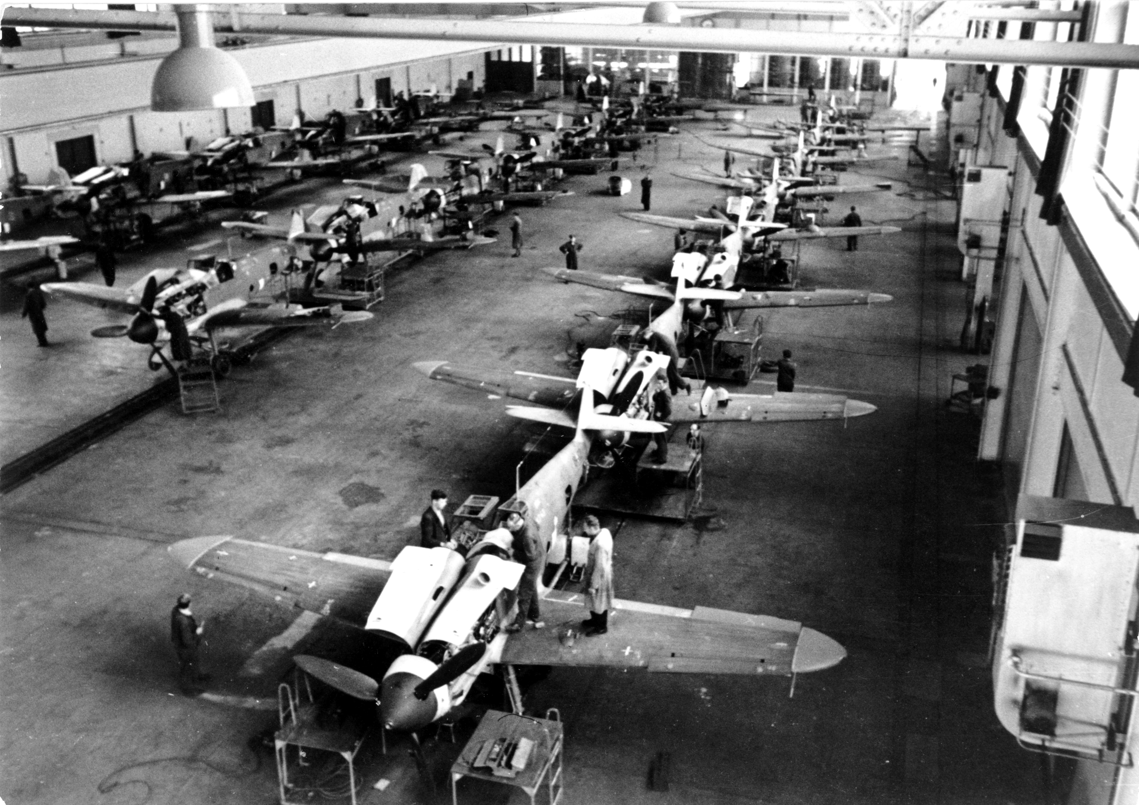 Produktion von Messerschmitt Bf 109, Bundesarchiv Bild 101I-638-4221-06